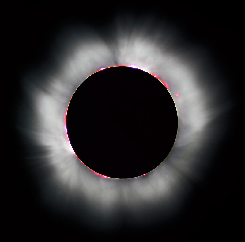 Fotografía tomada durante un eclipse en Francia. Wikimedia Commons